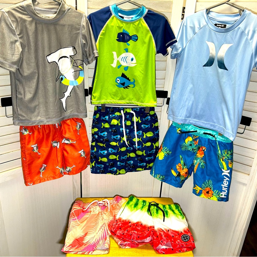 4 year old Boy Bathing Suit Bundle EUC